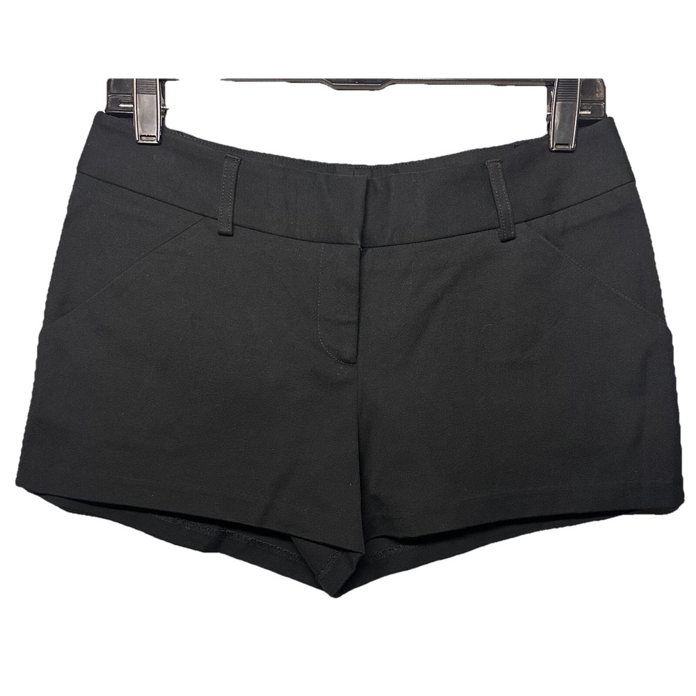 Drew by Anthropologie Classic Black Chino Shorts Sz 6 NWT $133 Tailored Stretch